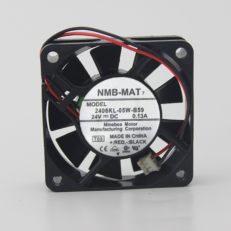 2406GL-05W-B59 DC24V 0.13A 6015 6CM Double Ball Bearing Cooling Fan