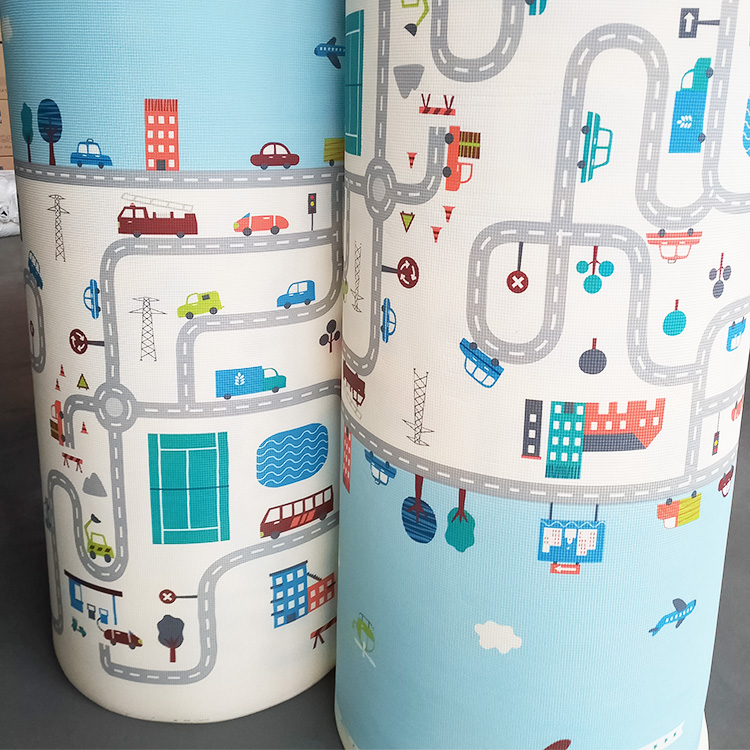 Двухсторонний дизайн экологически чистый нетоксичный водонепроницаемый детский игровой коврик из пенополиэтилена