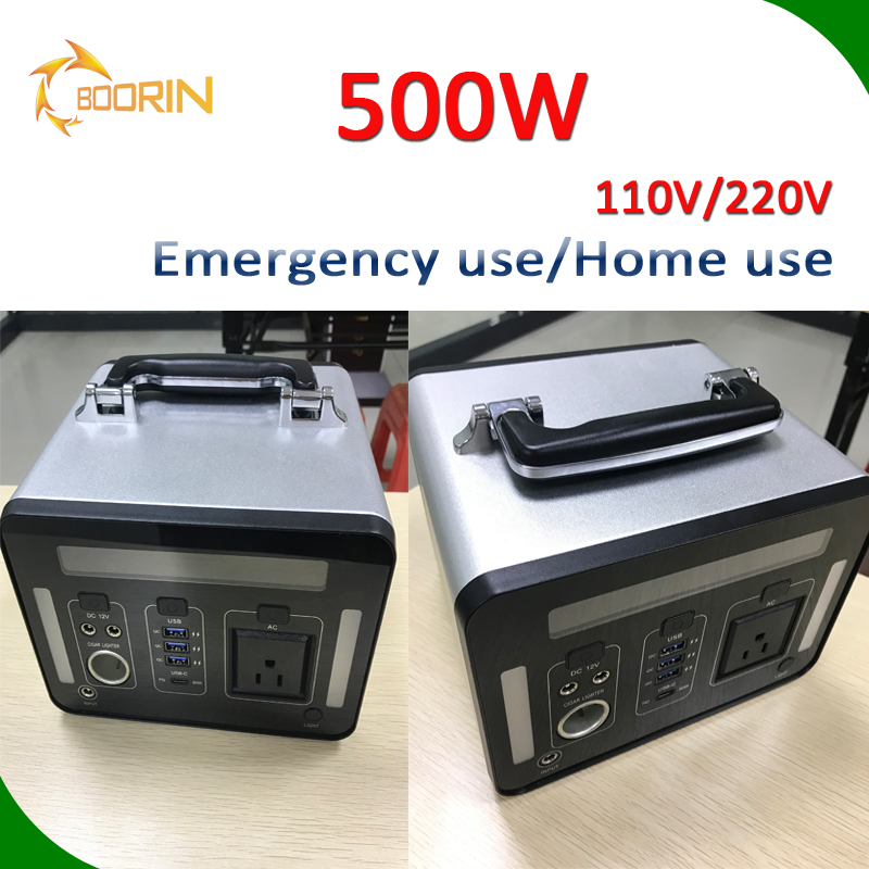 Carregador universal multi-função carregador de estação de energia de bateria portátil acampamento externo ac dc 500w power bank para carro