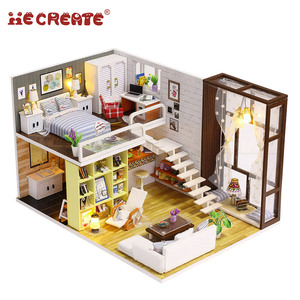 casas en miniatura de madera