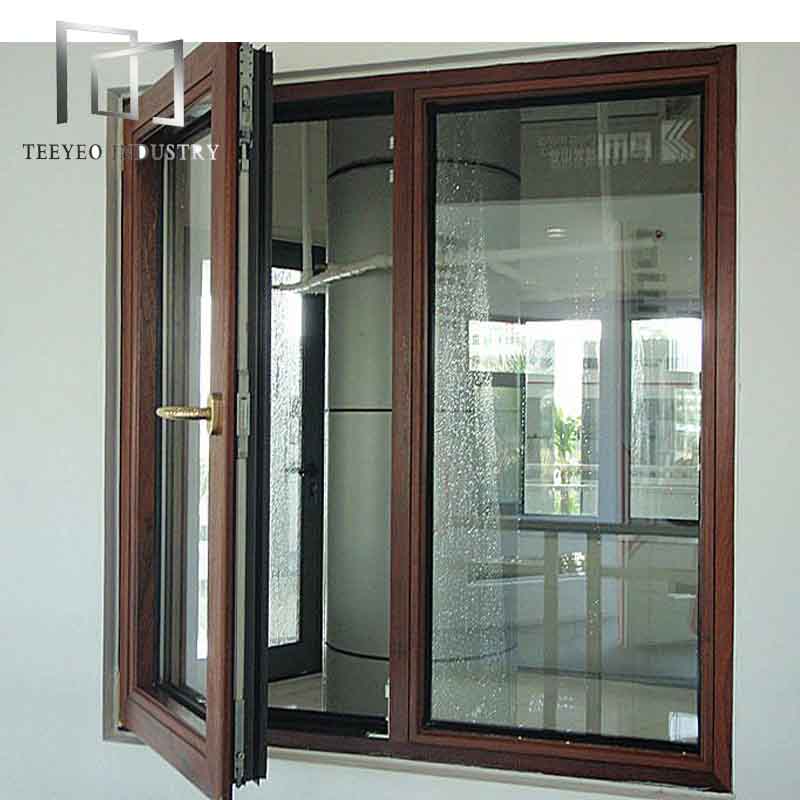 Teeyeo 50 55 séries moldura de alumínio imagem de caixa janela de alumínio e porta com rede mosquiteira