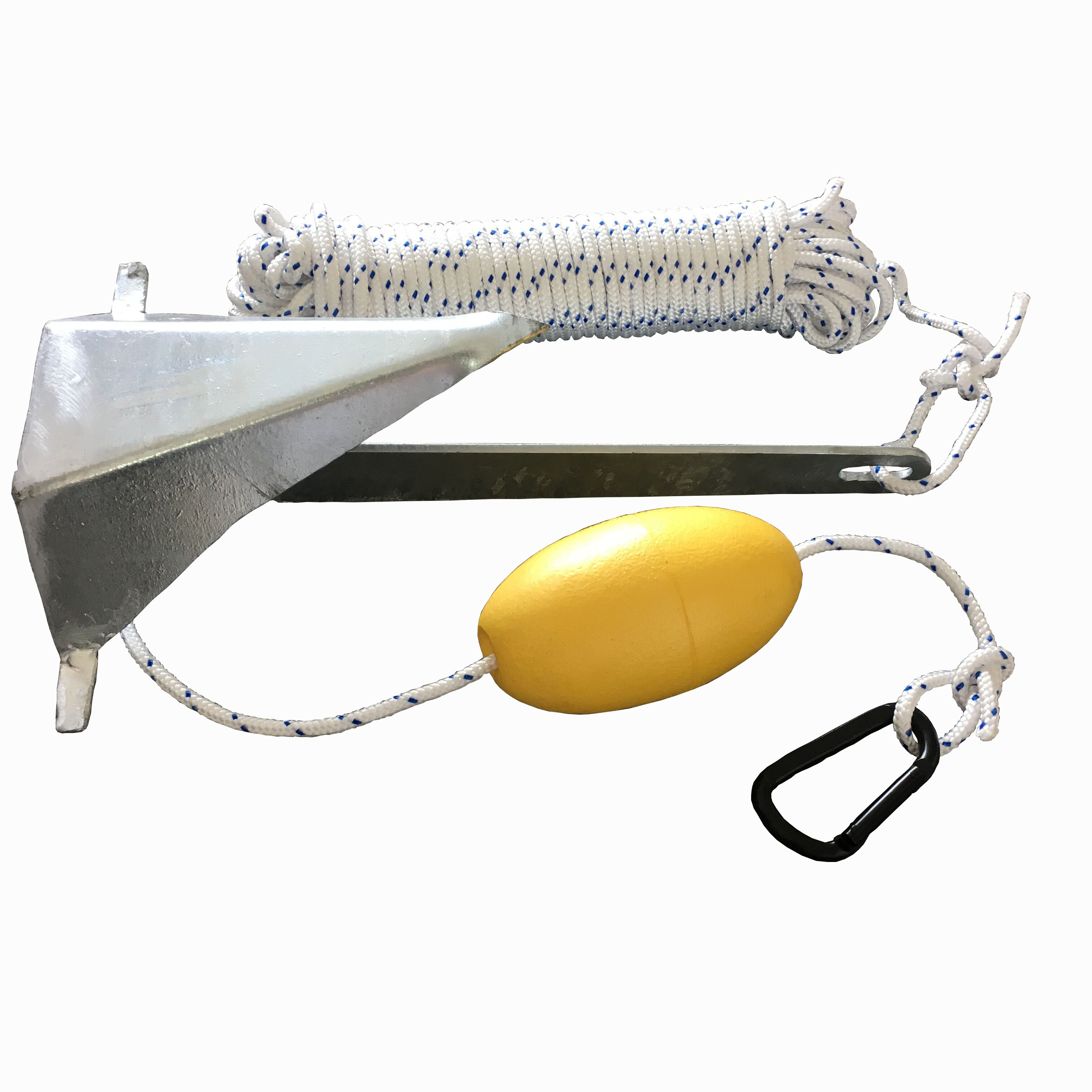 2019 лучшая оцинкованная маленькая лодка морская яхта Danforth Брюс рыболовный Якорь Веревка комплект песка грязи дно