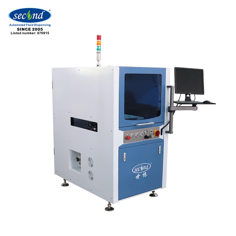 SEC-400DL SMT SMD high quality in-line automatic dispensing spray machine glue dispenser for PCB with two platforms