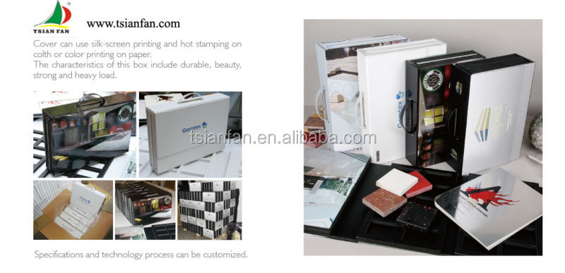 PX123 aluminum granite sample box / suitcase / sample box