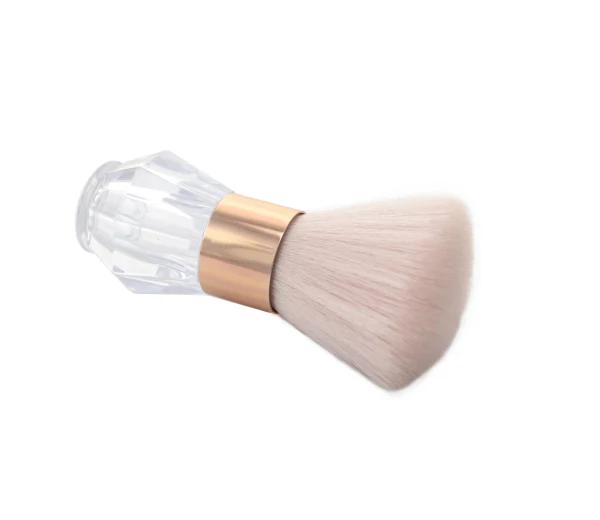 New Fashion Synthetic Hair Crystal Plastic Handle Kabuki Make up Brush