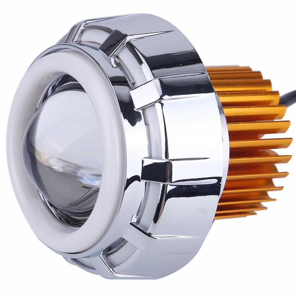 10 Вт светодиодные фары «ангельские глазки», «дьявольские глазки», мотоциклетные фары, дальний и ближний свет, стробоскоп, моторная фара для велосипеда