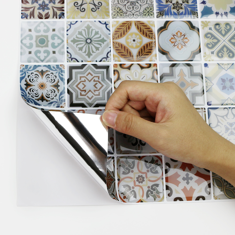 Home Marble Peel and Stick Backsplash Tiles Painel de Parede 3D Wall Coating