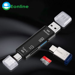 Leitor de cartão all in 1 usb 3.1 otg sd tf micro sd leitor de cartão tipo c usb c micro usb suporte de memória mac10 win7/8/xp/vista