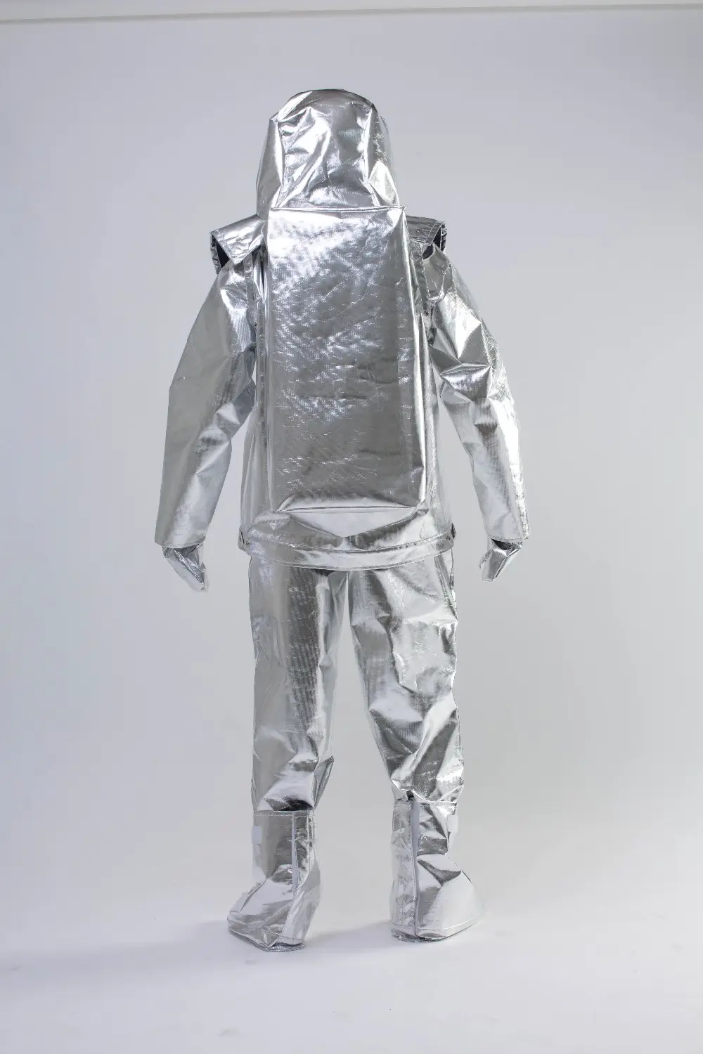 fire fighting fireman entry aluminum foil suit with hood, gloves, shoe cover