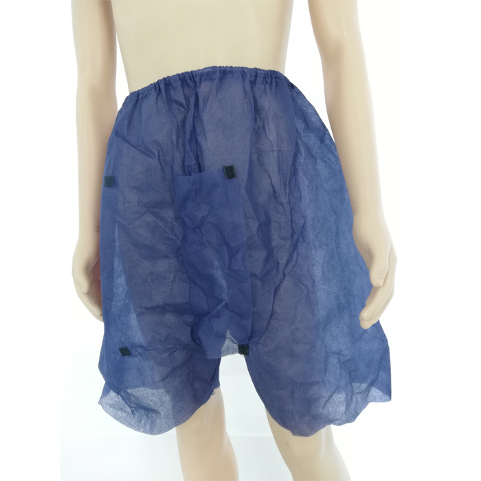 Nonsterile Latexfree. Pack of 10 Adult Disposable Shorts Dark Blue