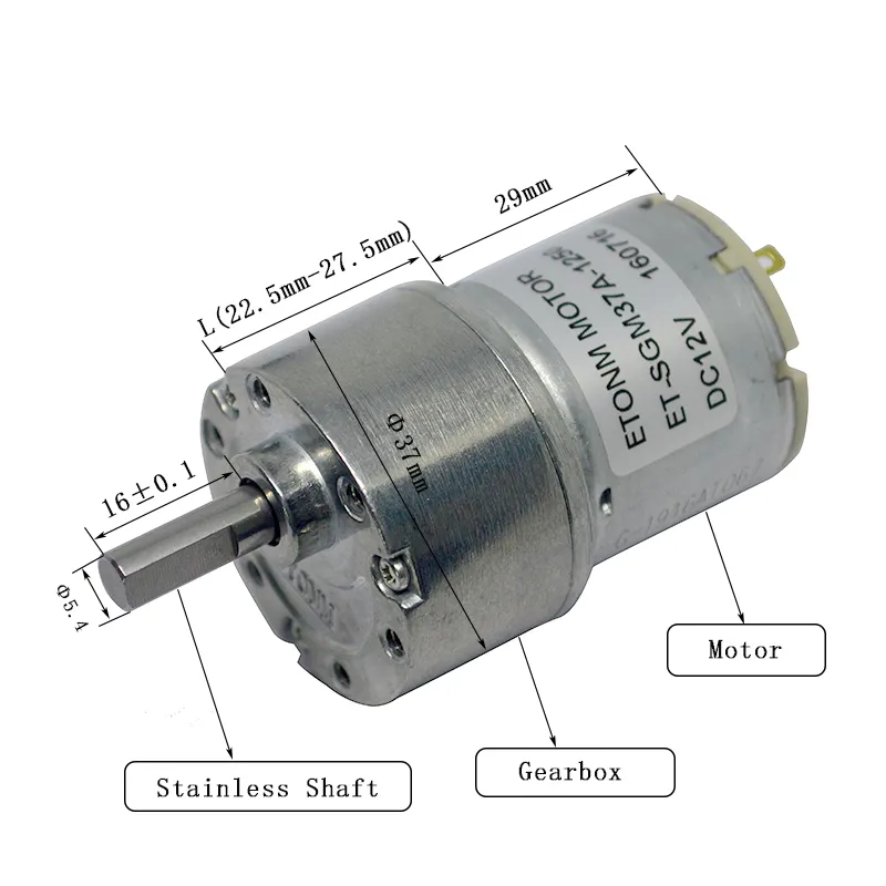 Replacement 5mm Dia Centrifugal Drive Shaft DC Geared Motor 6V 10RPM Speed