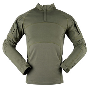 Army Military Camouflage Plain Shirt Combat Frog Style Tactical Shirt