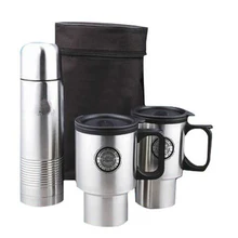 3 Pcs Travel Mug Set: With 2 Mugs 1 Thermal Bottle Portable Travel Thermal Water Bottle 3 Pcs Travel Mug Set: With 2 Mugs 1 Thermal Bottle Portable Travel Thermal Water Bottle