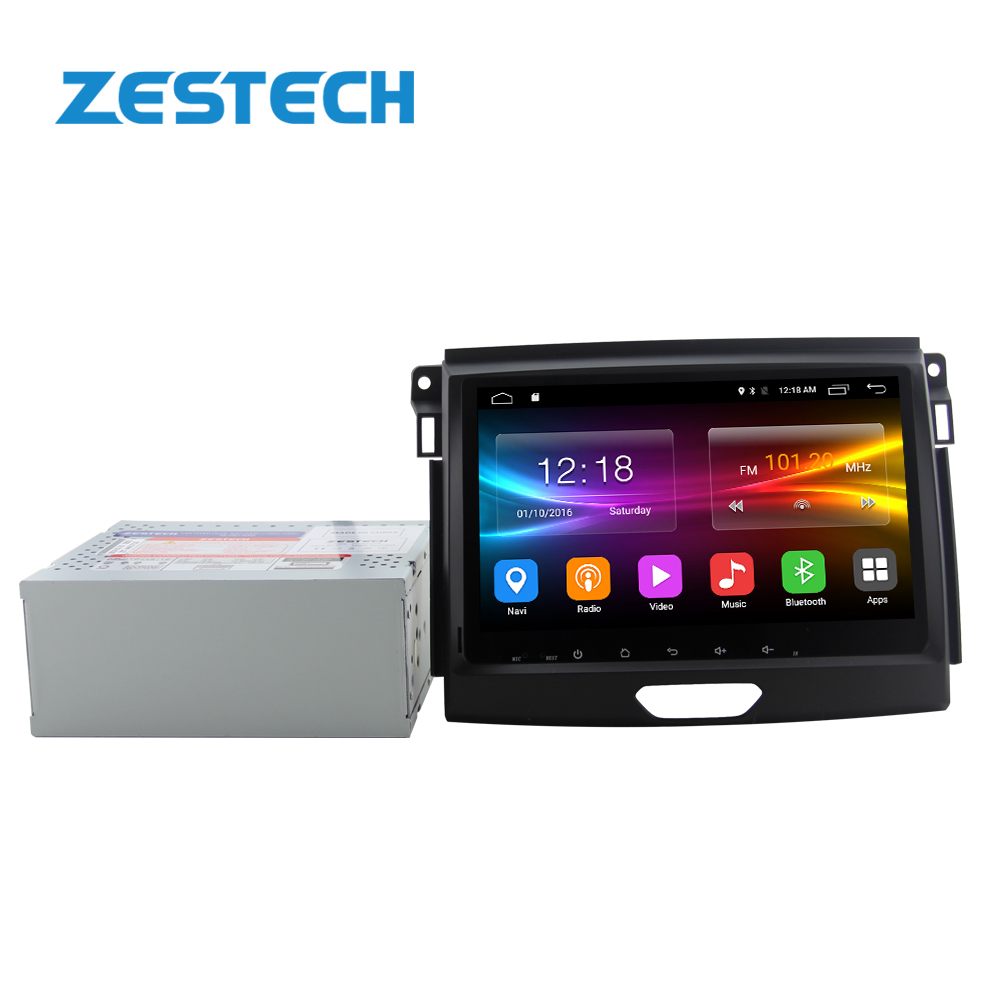 ZESTECH IPS touch screen android 10 car dvd player for FORD Ranger 2015 2016 2017 device  OBD2 DVR gps car stereo