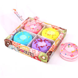 Bulk essential oil handmade press cupcake donut shaped bath bomb mold gift set for kids
