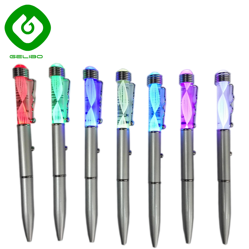 Винтовая ручка с 7 цветов света, спираль с подсветкой многоцветная светодиодная лампа в виде ручки, спиральная Светодиодная лампа освещающая ручка