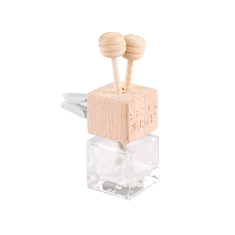 Hanging Car Perfume Glass Bottle Essential Oil Diffuser, Aromatherapy Car Air Freshener