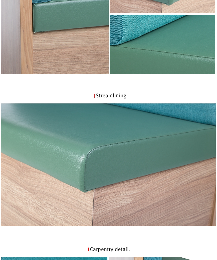 YB-031 JOYUES Leather High Back Cheap Cafe Restaurant Booths High-end Brand Cheap Price Custom Modern Restaurant Furniture Wood