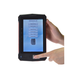 Tablet pc with RFID smart card reader biometric fingerprint door lock