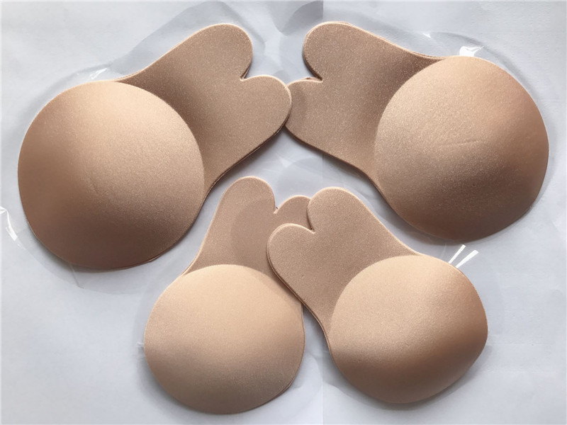 dropshipping硅胶粘合剂女性隐形推高文胸乳头盖乳房胸贴可重复使用的
