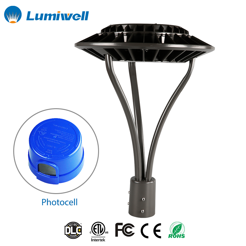 50W 75W 100W 170W Outdoor ETL DLC Landscape LED Circular Post Top Area Light