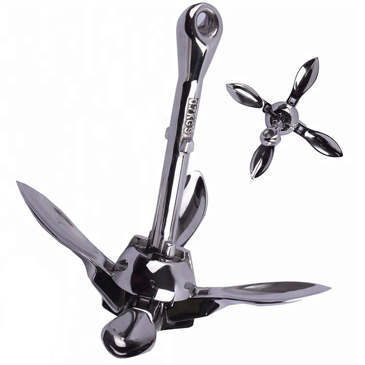 Морское оборудование, складной якорь виноградной лодки, аксессуары для яхты