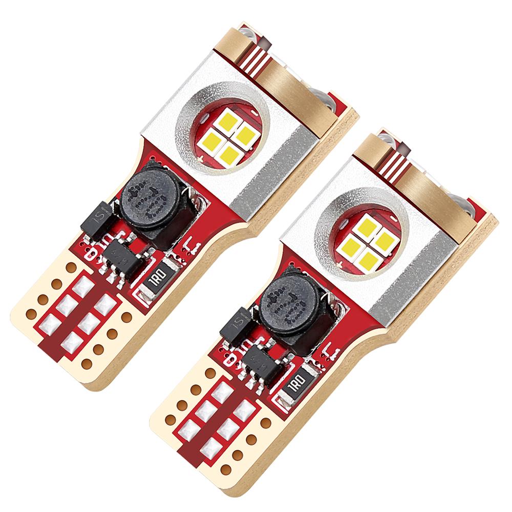 Супер яркая автомобильная светодиодная лампа SANYOU T10 1515 12SMD Canbus, световой индикатор, Светодиодная лампа T10