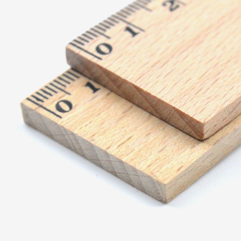 OEM Arts & Crafts Natural Color Beech Wood 30cm Wooden Ruler