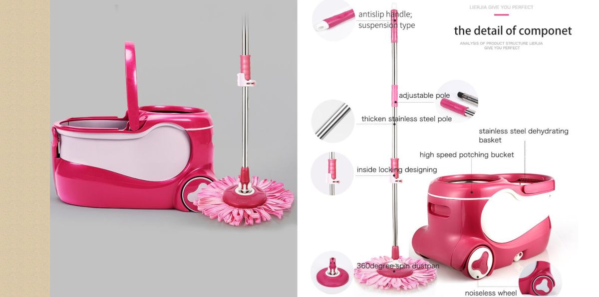 2022 adjustable handle  spinning  mop newest  spinning mop easylife rotating mop