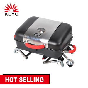 Buy portable box style gas type bbq in China on Camping Outdoor Garden Portable Barbecue Gas Grill And For