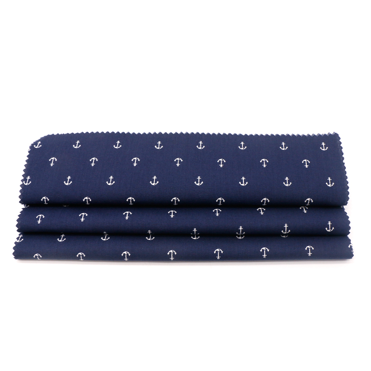 Обычная 100 хлопчатобумажная ткань с принтом для рубашек