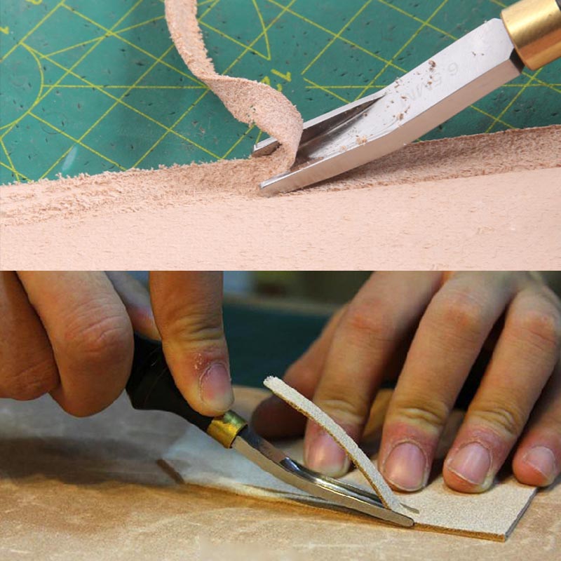 皮革工艺工具leathercraft皮革切边斜面切割groover skiving修剪