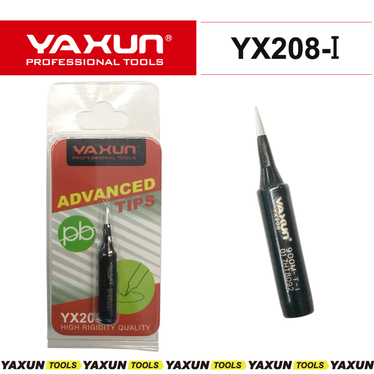 YAXUN YX208-I high quality soldering iron tip,900M type soldeirng tip, rework station replace tips