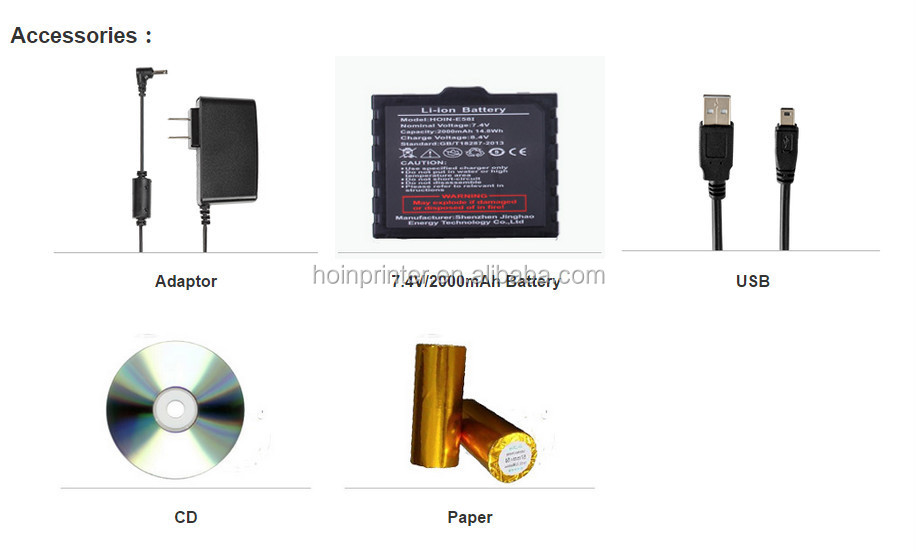 POS Receipt Printer BT USB 80mm Portable Handheld Mini 80mm Printer
