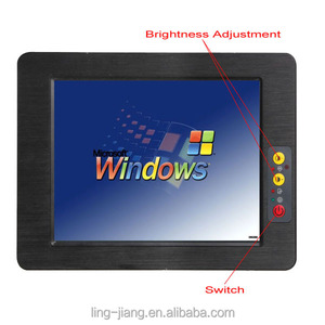 high brightness 450 Nits 7 inch support win10 system touch screen industrial panel pc