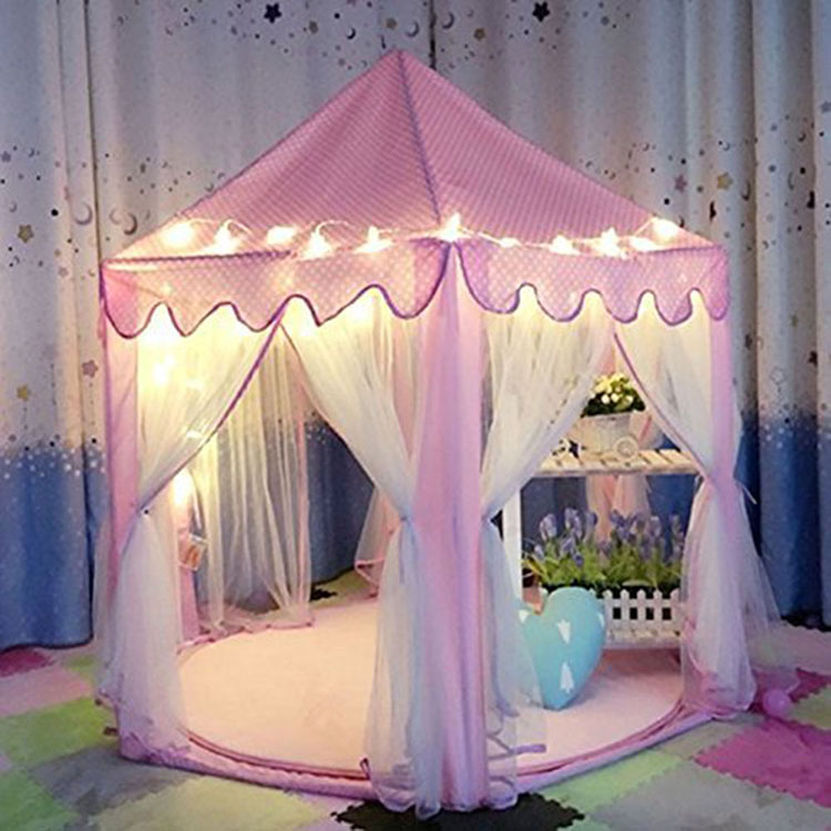 2020 Hot Selling Wholesale, Portable Folding Indoor Outdoor Playhouse Toy Princess Kids Castle Play Tent/