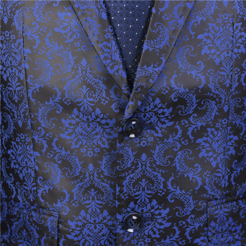 NA48 Floral Flower Pattern Wedding Suits For Men 4XL 5XL Plus Size Slim Fit Mens Party Prom Suits Homecoming Suit