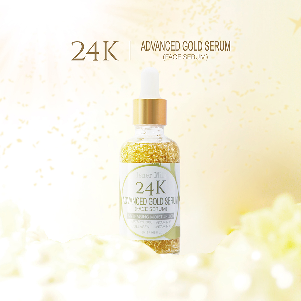 Hot Sale Private Label 24K Skin Care Face Serum for Women Korean 24K Gold Serum