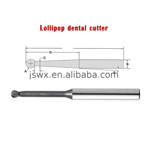 WeiX dental drill bits coating carbide spiral cnc milling cutter For Germany machine WeiX dental drill bits coating carbide spiral cnc milling cutter For Germany machine