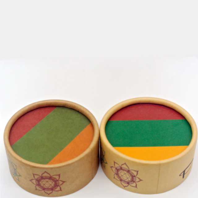 Customized boxes paper recycled Tea packaging foil lined paper tube