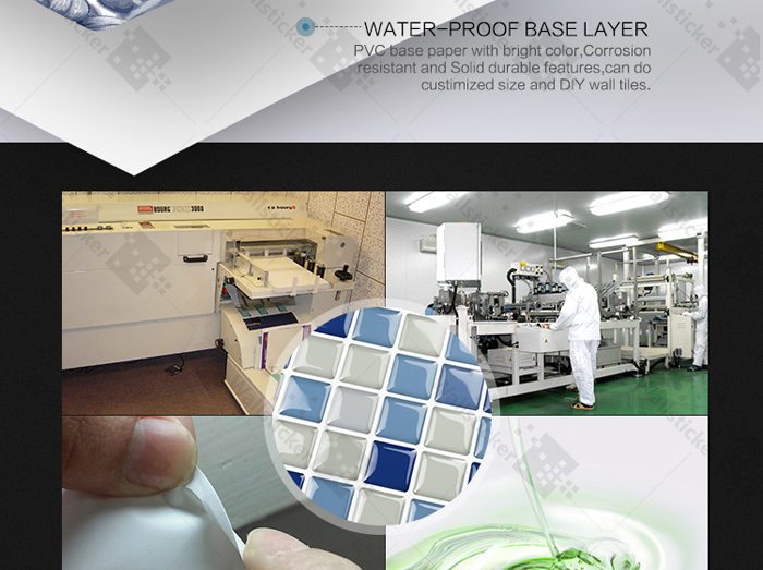 3D smart sticker self adhesive wall paper for wall decoration