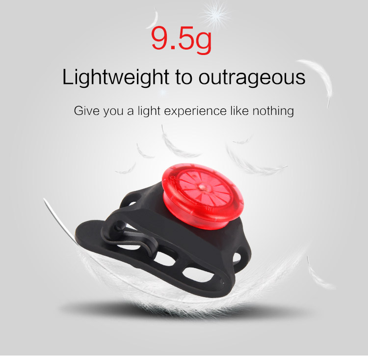 Silicone Rubber Frame Clip Light Bike Rear Light