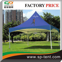 Pop up cheap 5x5m spring top tent with digital printing on whole roof