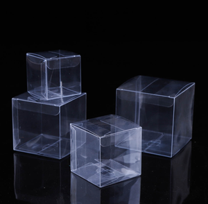 4x4x4 clear plastic boxes