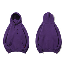 purple plain hoodie