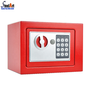 Color Rojo ANMAS HOME Caja de Seguridad electr/ónica Digital Personal con Caja de Seguridad
