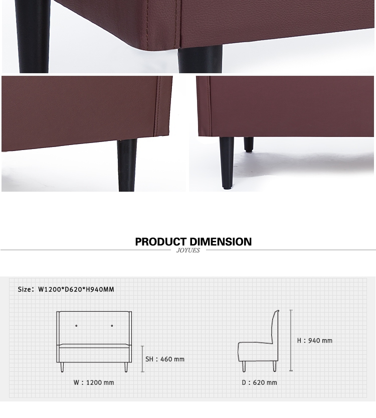 YB-023 Commercial PU fast food restaurant furniture booth sofa seating