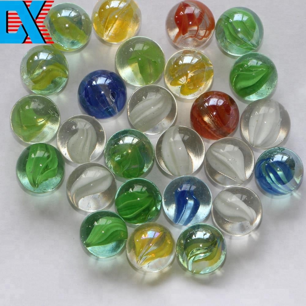 Круглый Твердый красивые цветные игрушка стекла мраморная мяч