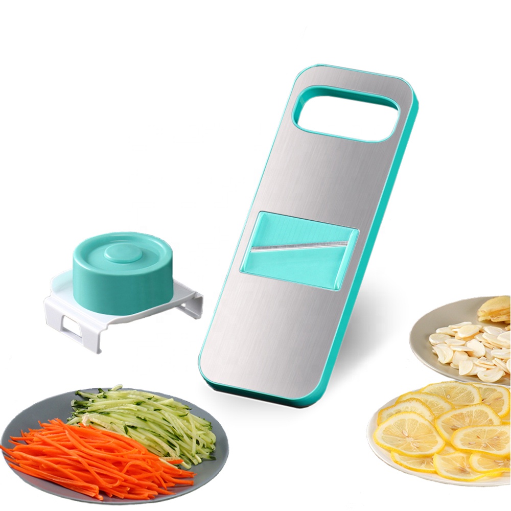 New design household  manual mandolin vegetable slicer shredder dicer chopper with magnets