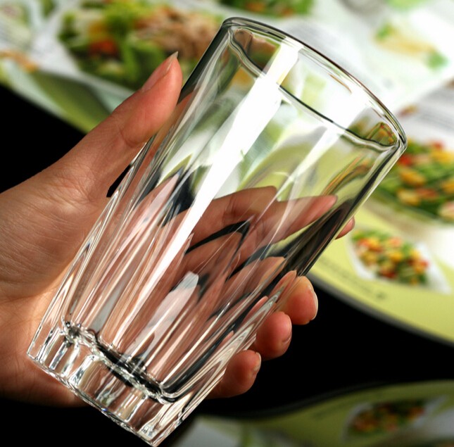 Round Milk Juice Glass Cup For Drink Water Drinking Glass Food Grade Material Transparent Whiskey Cup